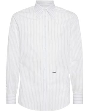 DSquared² Camicia Gessata - Bianco