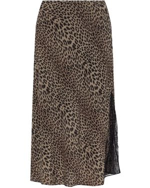 Zadig & Voltaire Lace-Insert Skirt - Brown