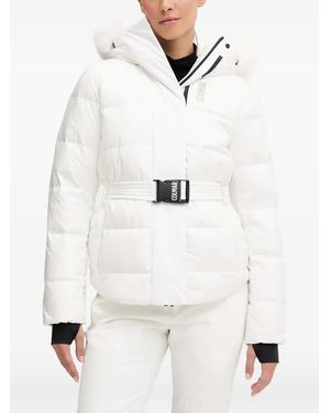 Colmar Hooded Belted Ski Jacket - White