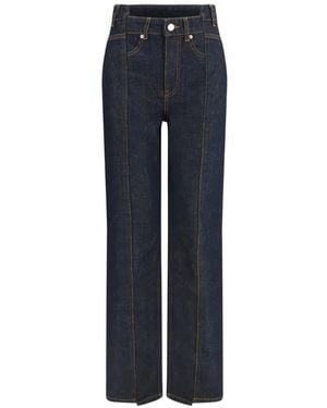 Ganni Fold Jeans - Blue