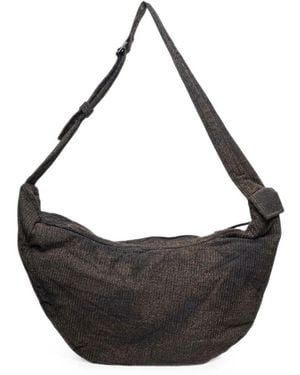 JiyongKim Sun-Bleached Shoulder Bag - Black