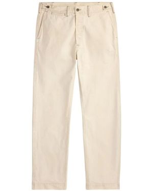 RRL Logo-Detail Pants - Natural