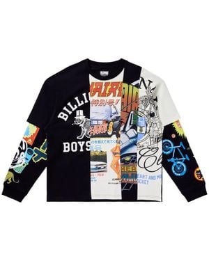 BBCICECREAM Graphic-Print Long-Sleeve T-Shirt - Blue