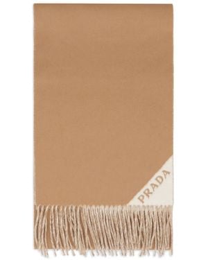 Prada Sciarpa Con Frange - Neutro