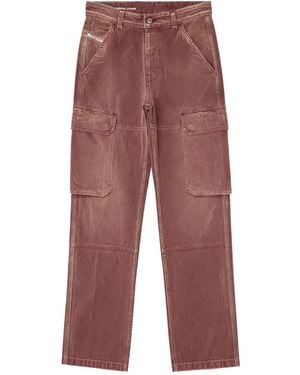 DIESEL D-pot ストレート カーゴジーンズ - レッド