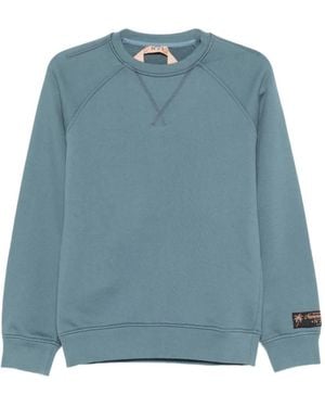 N°21 Sudadera Con Cuello Redondo - Azul