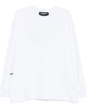 Patrizia Pepe Long-Sleeve Sweatshirt - White