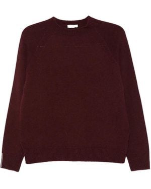 Peserico Bead-Embellished Raglan-Sleeve Jumper - Red