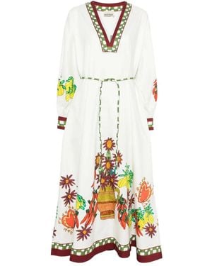 ALÉMAIS Katerina V-Neck Dress - White