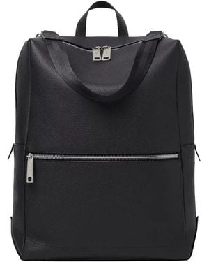 Fendi Lui Pebbled-Leather Backpack - Black