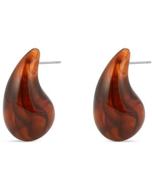 Luv Aj Pendientes Lucite Gia - Marrón