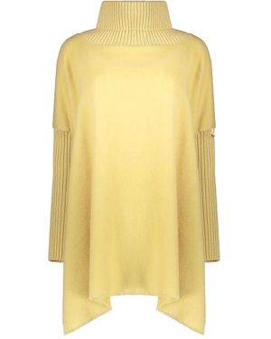 Herno Long Sleeve Shirt With High Collar - Yellow