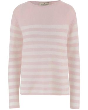 Bruno Manetti Striped Cashmere Jumper - Pink