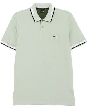 BOSS Logo Polo Shirt - グリーン