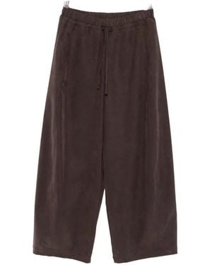Woc Sechura Drawstring Wide-Leg Trousers - Brown