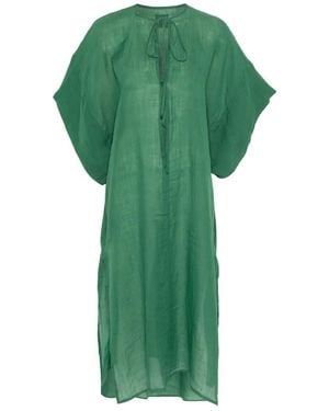 Fisico Midikleid Mit Bindegürtel - Grün