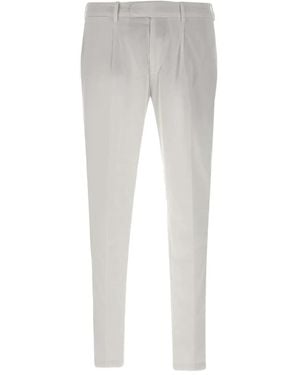 Devore Pantalon De Costume À Plis - Gris