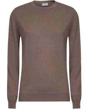 Brunello Cucinelli Kasjmier Trui Met Ronde Hals - Bruin