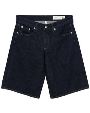 Rag & Bone Ariel Buttoned Shorts - Blue