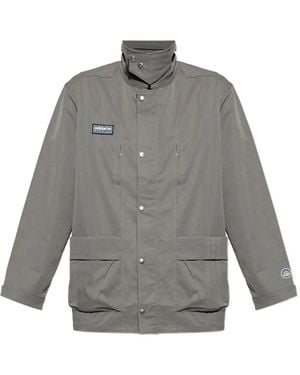 adidas Merkland Spzl Logo-Patch Jacket - Grey