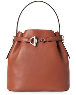 Ralph Lauren Borsa A Secchiello Blaike Con Alamari - Rosso