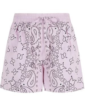 Essentiel Antwerp Shorts Met Paisley-Print - Paars