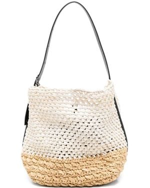 TOTEME Medium Belt-Strap Tote Bag - White
