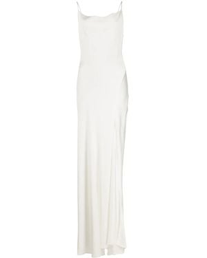 Jonathan Simkhai Finley Crepe Satin Gown - White