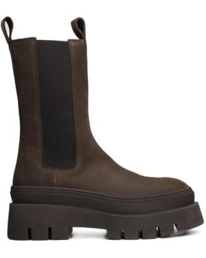 COPENHAGEN Chunky-Sole Chelsea Boots - Black