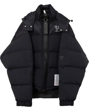 Maison Mihara Yasuhiro Hooded Puffer Jacket - Blue