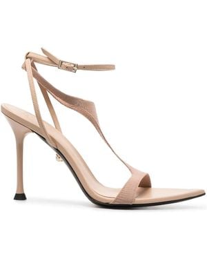ALEVI Jackie T-Bar Sandals - White