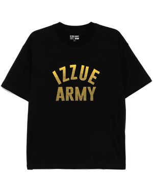 Izzue Embroidered Logo T-Shirt - Black