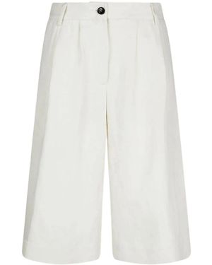 Ballantyne Silk-Blend Shorts - White