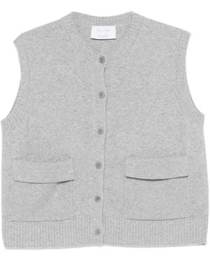 Daniele Fiesoli Cashmere Button-Up Vest - Gray
