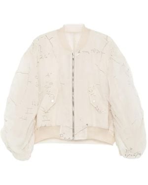 Rick Owens Secchia Flight Bomber Jacket - Natural