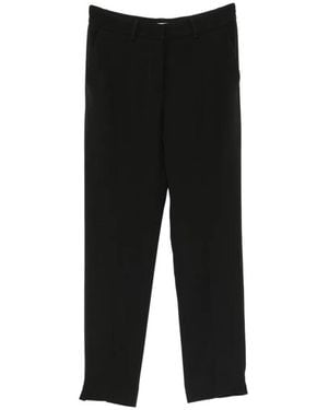 SIMONA CORSELLINI Straight-Leg Trousers - Black