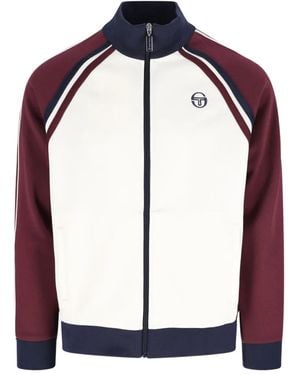 Sergio Tacchini Striped Zip Sweatshirt - Blue