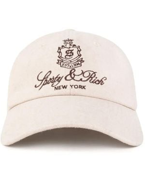 Sporty & Rich Cappello Da Baseball Con Ricamo - Neutro