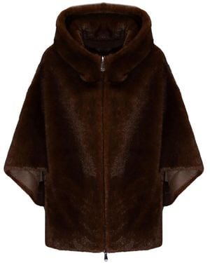Lou Andrea Manteau À Capuche - Brown