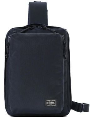 Porter-Yoshida and Co Unit Sling Zip Shoulder Bag - Blue