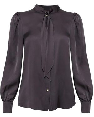 Nissa Chemise À Détail De Nœud - Purple