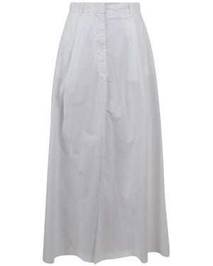 Thelatest Straight Maxi Skirt - Grey