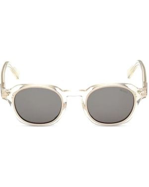 ZEGNA Oval-Frame Sunglasses - White