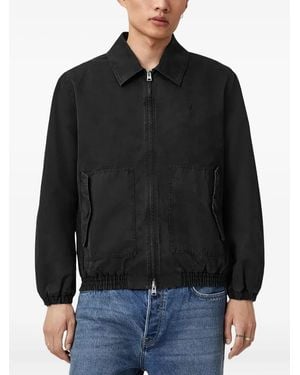 AllSaints Holman Ramskull Zip-Up Jacket - Black