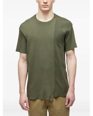 Osklen Asymmetric-Seam Short-Sleeve T-Shirt - Green