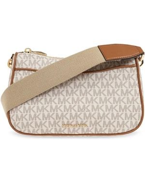 MICHAEL Michael Kors Medium Jet Set Cross Body Bag - Natural