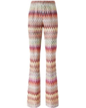 Missoni Zigzag-Knit Pants - Red