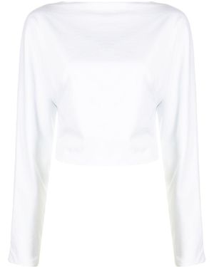 RTA Josefa Lace-Up Top - White