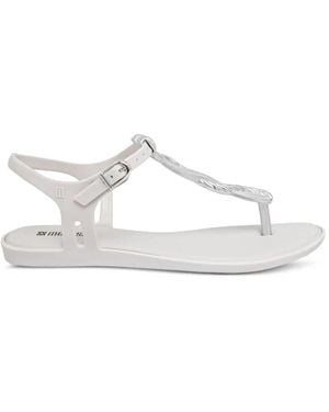 Melissa Solar M Chic Braided-Strap Buckle-Fastening Sandals - White