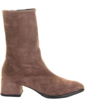 Lorenzo Masiero Bottines À Talon Épais 80 Mm - Brown